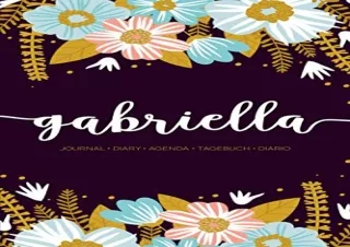 EPUB Gabriella: Journal | Diary | Agenda | Tagebuch | Diario: 150 pages paginas