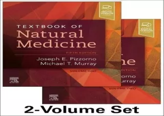 PDF DOWNLOAD Textbook of Natural Medicine - 2-volume set