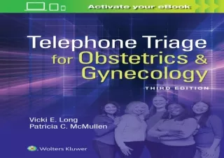PDF Telephone Triage for Obstetrics & Gynecology