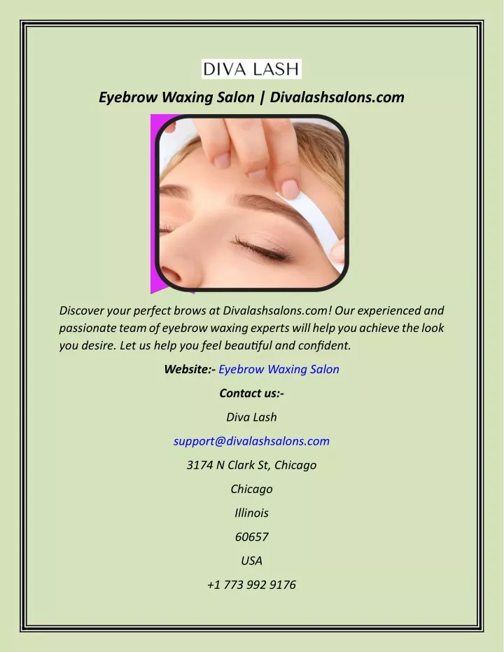 eyebrow waxing salon divalashsalons com