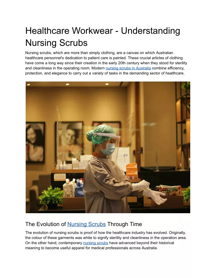 healthcare workwear understanding nursing scrubs