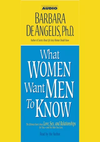 [PDF] DOWNLOAD What Women Want Men to Know