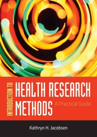 Download Book [PDF] Introduction To Health Research Methods: A Practical Guide