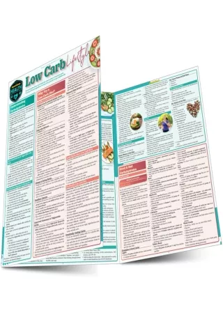 [PDF READ ONLINE] Low Carb Lifestyle: a QuickStudy Laminated Reference (Quickstudy Reference