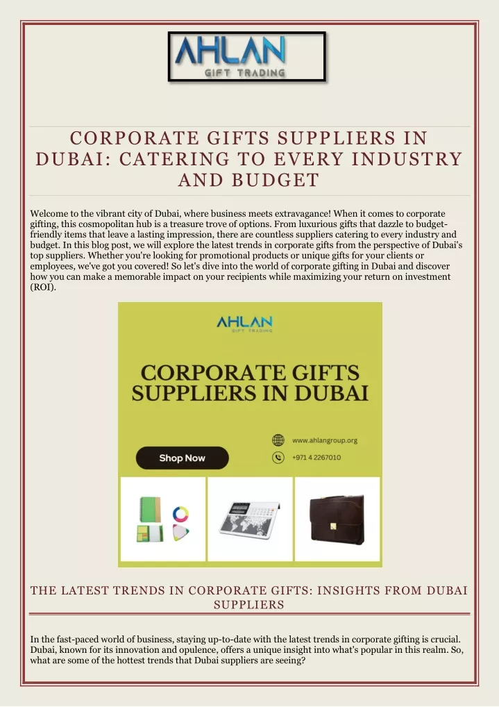 corporate gifts suppliers in dubai catering
