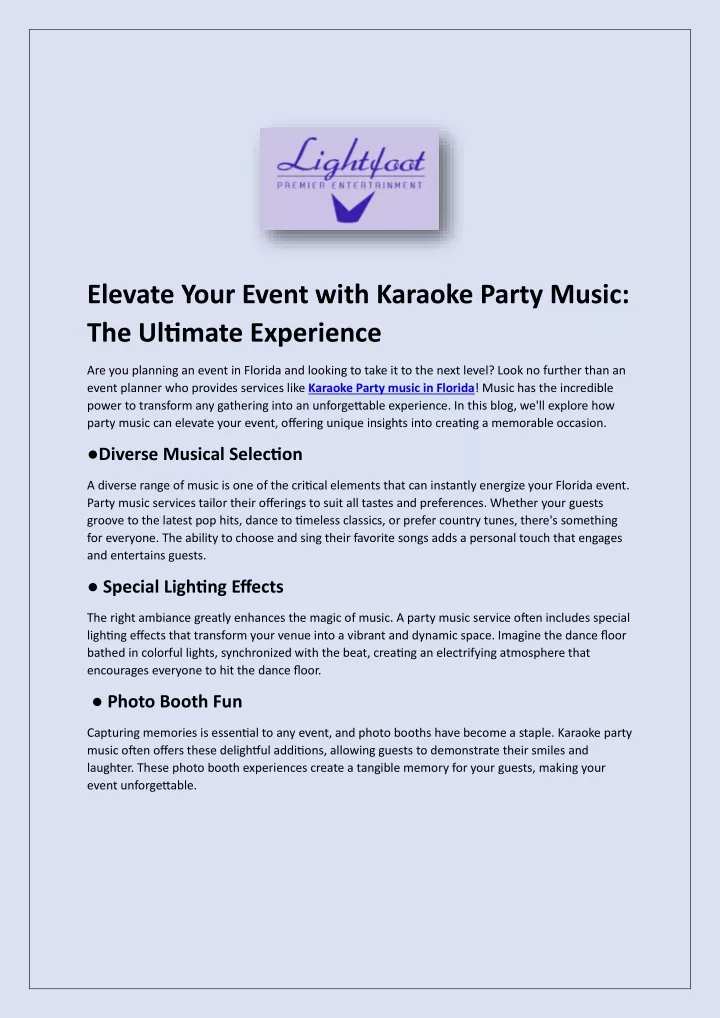 elevate your event with karaoke party music