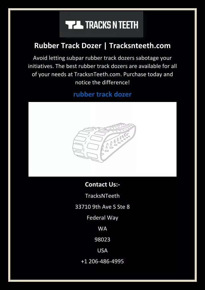 rubber track dozer tracksnteeth com