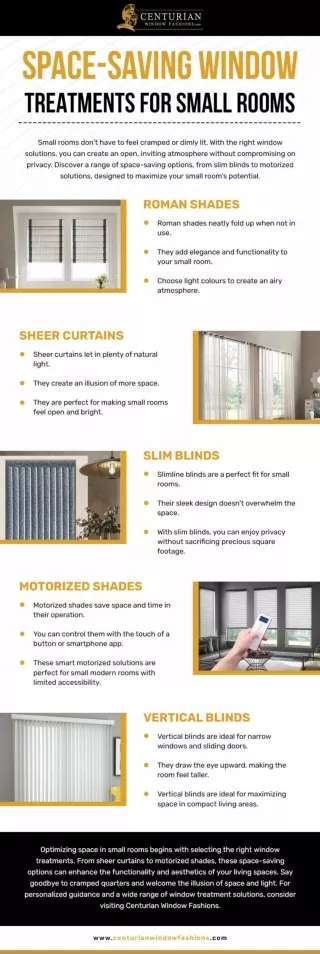 Space-Saving Window Treatments for Small Rooms