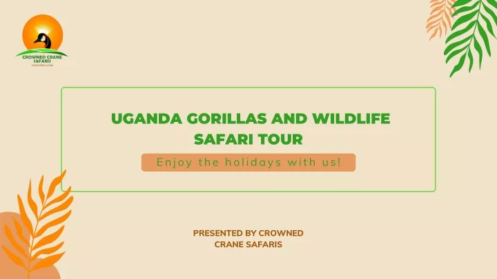 uganda gorillas and wildlife safari tour