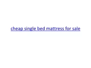 cheap single bed mattress for sale 01