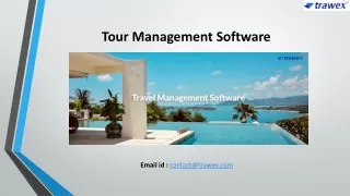 Tour Management Software