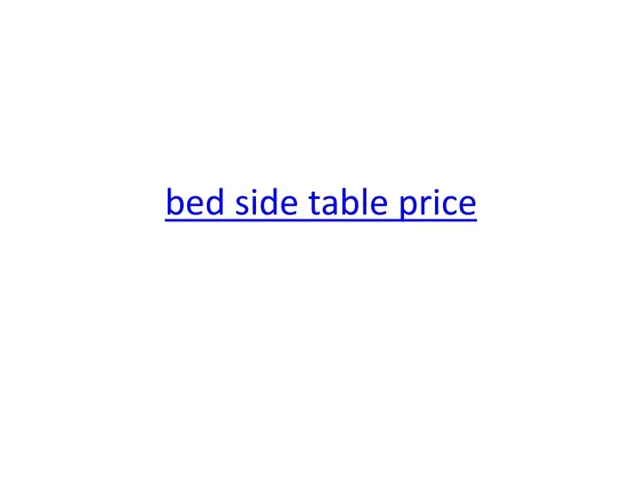 bed side table price