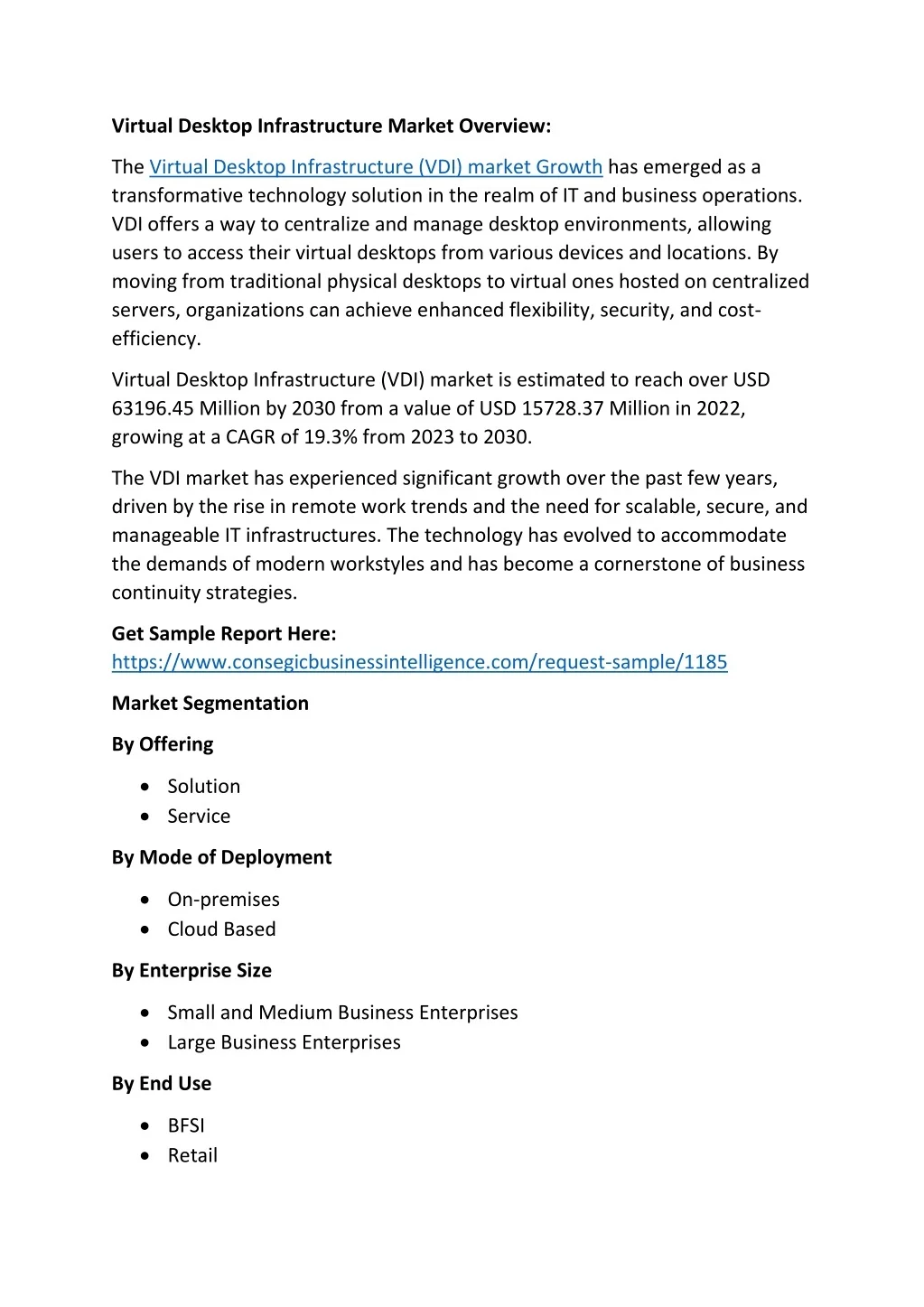PPT - Virtual Desktop Infrastructure Market PowerPoint Presentation ...