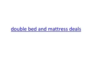 Duoble bed and mattress deals