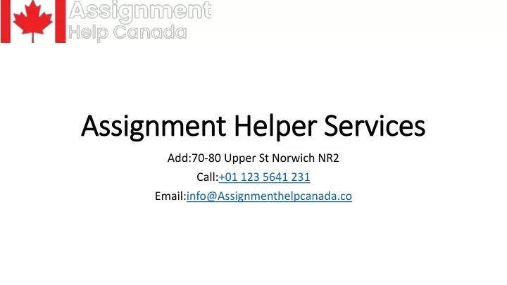 assignment helper services