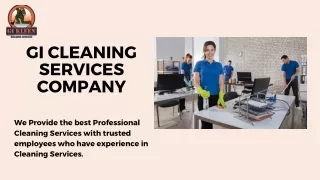 Find The Top GI Cleaning Services Company
