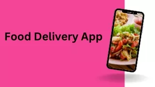 food delivery app