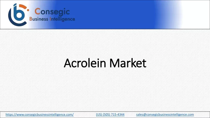 acrolein market