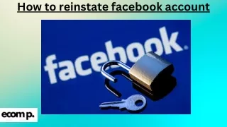 "Guide to Requesting the Reinstatement of Your Facebook Account"