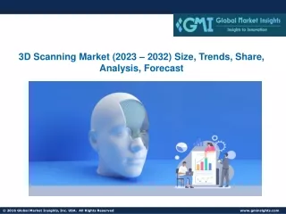 3D Scanning Market (2023 – 2032) Size, Trends, Share, Analysis, Forecast