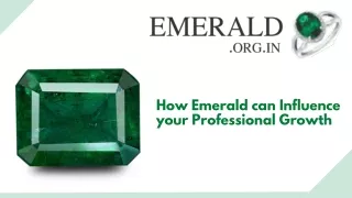 How Emerald Can Influence Your Career And Professional Growth?