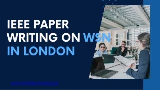 IEEE Paper Writing on WSN in London