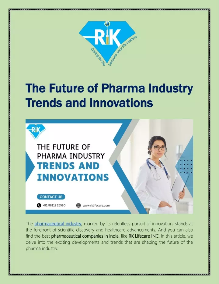 the future of pharma industry the future