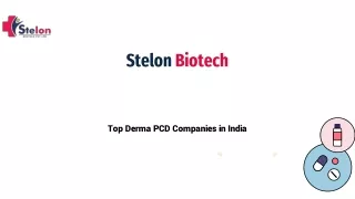 Stelon Biotech Prominent Derma PCD Pharma Franchise in India