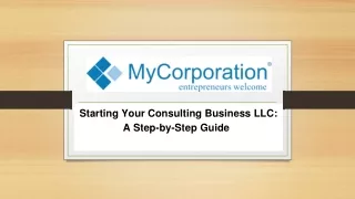 Starting Your Consulting Business LLC  A Step-by-Step Guide