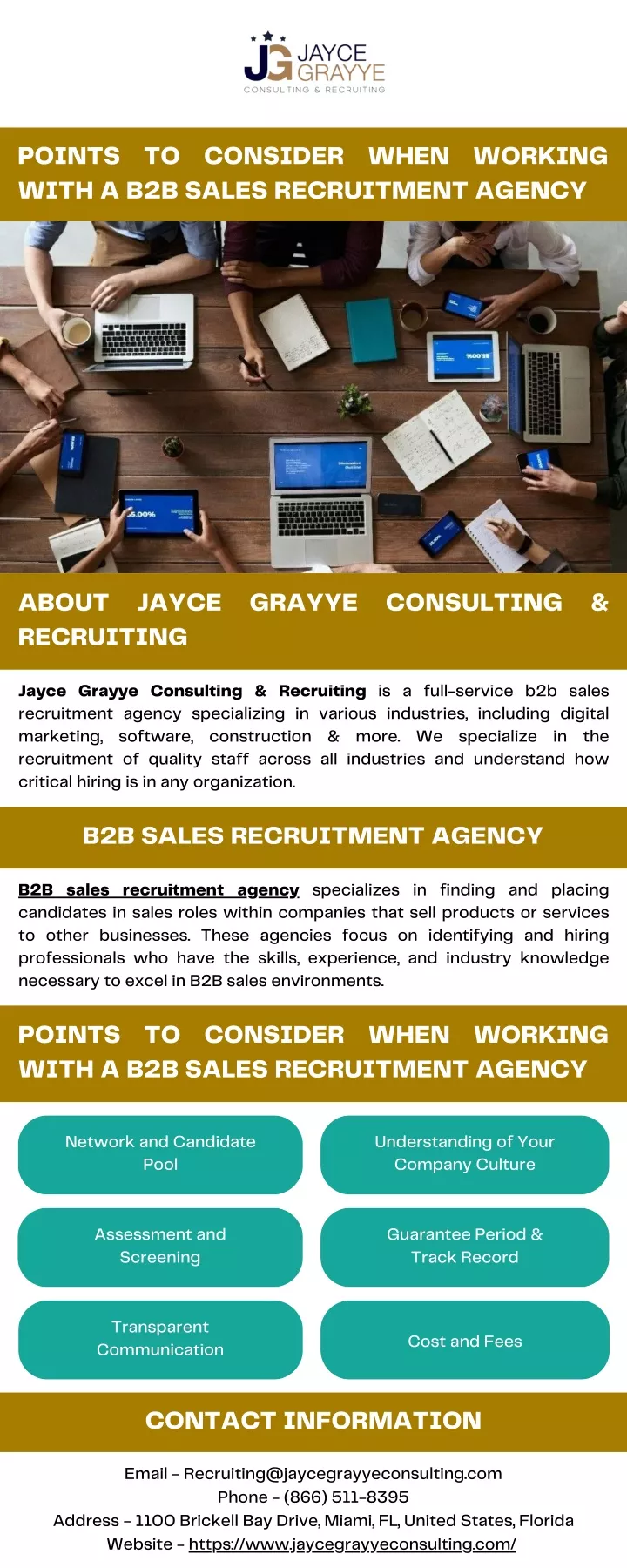 points to consider when working with a b2b sales