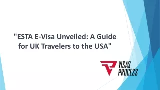 "Smooth Sailing to the USA: Mastering the ESTA E-Visa for UK Citizens"