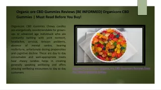Organicore CBD Gummies Reviews