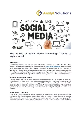 The Future of Social Media Marketing