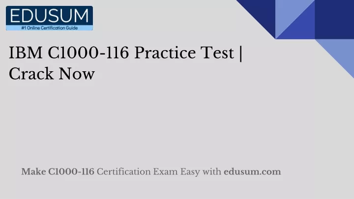 ibm c1000 116 practice test crack now