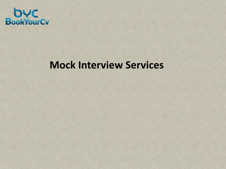 mock interview services