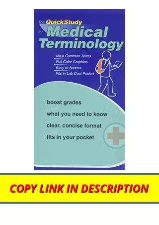 Ebook download The Quick Study for Medical Terminolgy Quickstudy Books for ipad