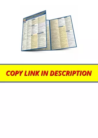 PDF read online Anatomy Terminology Quick Study Academic for android