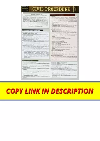 PDF read online Civil Procedure Quickstudy unlimited