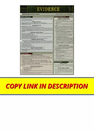 Download PDF Evidence Barcharts Quickstudy Law for android