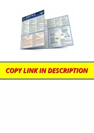 Ebook download HIPAA Guidelines a QuickStudy Laminated Reference Guide for ipad