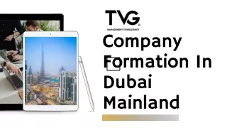 Company Formation In Dubai Mainland