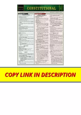Download Constitutional Law A Quickstudy Laminated Reference Guide for android