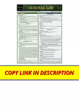 Ebook download Criminal Law A Quickstudy Laminated Reference Guide for android