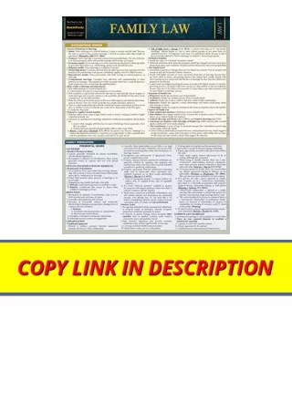 Kindle online PDF Family Law A Quickstudy Laminated Reference Guide full