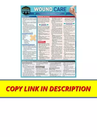 PDF read online Wound Care A Quickstudy Laminated Reference Guide for ipad