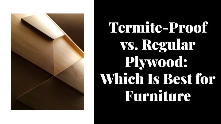 termite proof vs regular plywood which is best