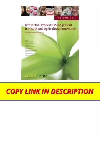 Ebook download Intellectual Property Management in Health and Agricultural Innov