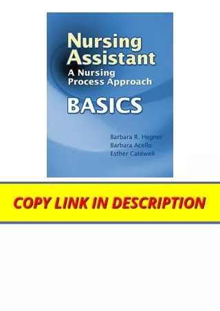 PDF read online Nursing Assistant A Nursing Process Approach Basics unlimited