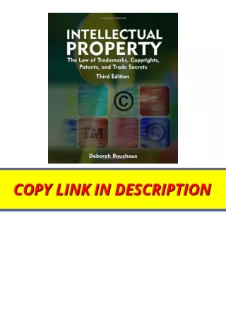 Kindle online PDF Intellectual Property The Law of Trademarks Copyrights Patents