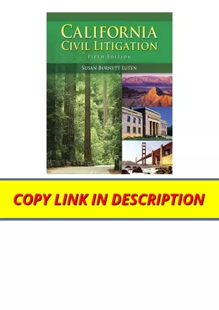 PDF read online California Civil Litigation free acces
